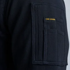 PME Legend Tops*Button Jacket Jacquard Interlock Blue