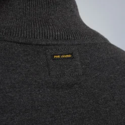 PME Legend Tops*Cardigan In A Material Mix Grey