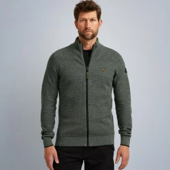 PME Legend Tops*Cardigan With Zipper Green
