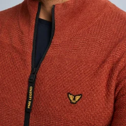 PME Legend Tops*Cardigan With Zipper Red
