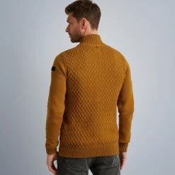 PME Legend Tops*Cardigan With Zipper Closure Brown