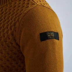 PME Legend Tops*Cardigan With Zipper Closure Brown