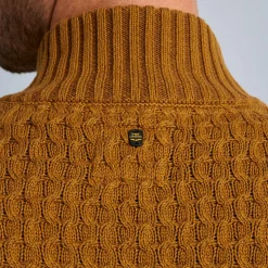 PME Legend Tops*Cardigan With Zipper Closure Brown