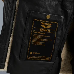 PME Legend Jackets*Ceptor Leather Jacket Kaki