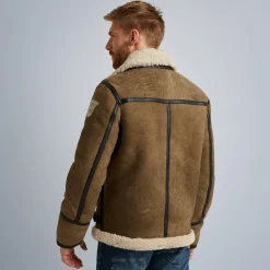 PME Legend Jackets*Ceptor Leather Jacket Kaki