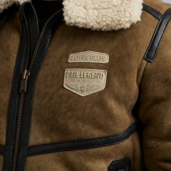 PME Legend Jackets*Ceptor Leather Jacket Kaki