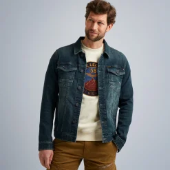 PME Legend Jackets*Denim Jacket With Comfort Stretch Green
