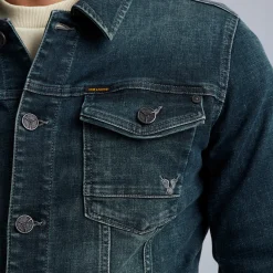 PME Legend Jackets*Denim Jacket With Comfort Stretch Green
