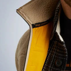 PME Legend Tops*Fleece Jacket In Sherpa Brown