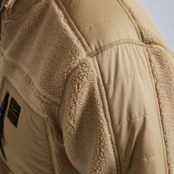 PME Legend Tops*Fleece Jacket In Sherpa Brown