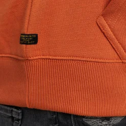 PME Legend Tops*Hoodie In Terry Fabric Orange