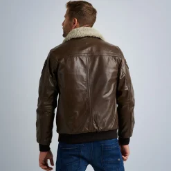 PME Legend Jackets*Hudson Leather Jacket Brown