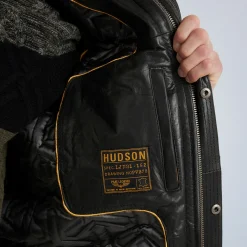 PME Legend Jackets*Hudson Leather Jacket Black