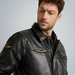 PME Legend Jackets*Hudson Leather Jacket Black