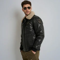 PME Legend Jackets*Hudson Leather Jacket Black