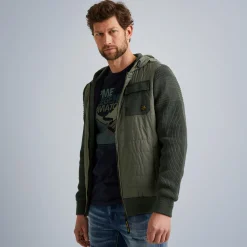PME Legend Tops*Hybrid Jacket With Hood Green