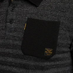 PME Legend Tops*Polo Shirt With Long Sleeves Grey