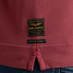 PME Legend Tops*Polo Shirt With Long Sleeves Red