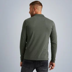 PME Legend Tops*Polo Shirt With Long Sleeves Green