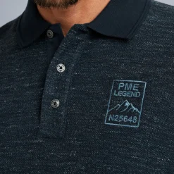 PME Legend Tops*Polo With Long Sleeves Blue