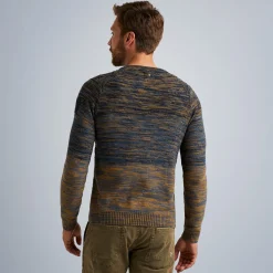 PME Legend Tops*Pullover In Mouline Yarn Blue