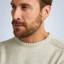 PME Legend Tops*Pullover With Fair Isle Pattern Grey