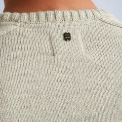 PME Legend Tops*Pullover With Fair Isle Pattern Grey