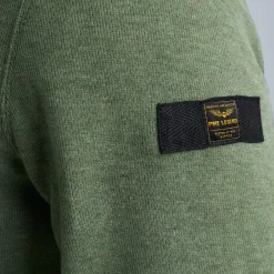 PME Legend Tops*Pullover With Half Zipper Green