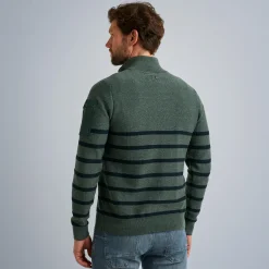 PME Legend Tops*Pullover With Half Zipper Green