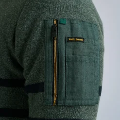 PME Legend Tops*Pullover With Half Zipper Green