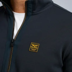 PME Legend Tops*Pullover With Half Zipper Blue