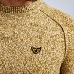 PME Legend Tops*Pullover With Raglan Sleeves Brown