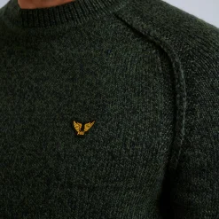 PME Legend Tops*Pullover With Raglan Sleeves Green
