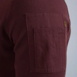 PME Legend Tops*Pullover With Stand-Up Collar Brown