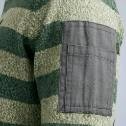 PME Legend Tops*Pullover With Stripe Pattern Green
