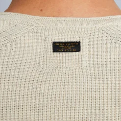 PME Legend Tops*Rib Knit Pullover With Cargo Pocket Beige