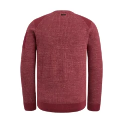 PME Legend Tops*Rib Knit Pullover With Cargo Pocket Red