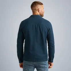 PME Legend Tops*Shirt In Flannel Twill Blue