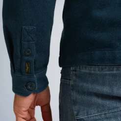 PME Legend Tops*Shirt In Flannel Twill Blue