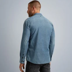 PME Legend Tops*Shirt In Indigo Corduroy Blue