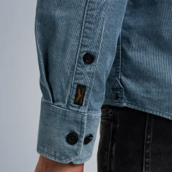 PME Legend Tops*Shirt In Indigo Corduroy Blue