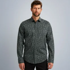 PME Legend Tops*Shirt In Poplin Cotton Green