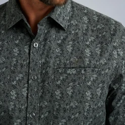 PME Legend Tops*Shirt In Poplin Cotton Green