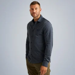 PME Legend Tops*Shirt In Twill Jersey Blue
