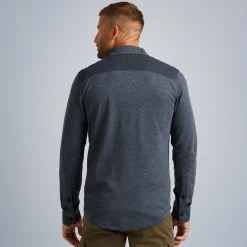 PME Legend Tops*Shirt In Twill Jersey Blue