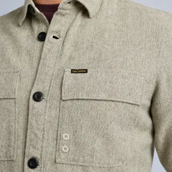 PME Legend Tops*Shirt Jacket In Cotton Grey