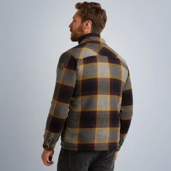 PME Legend Tops*Shirt Jacket With Check Pattern Brown