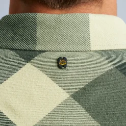 PME Legend Tops*Shirt With Check Pattern Green