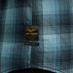 PME Legend Tops*Shirt With Check Pattern Blue
