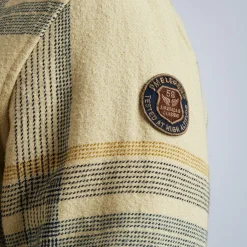 PME Legend Tops*Shirt With Check Pattern Grey